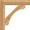 Ekena Millwork Legacy Block Rough Sawn Bracket w/ Offset Brace, Western Red Cedar, 6"W x 26"D x 26"H BKT0604X26X26LEC05RWR - alternate 2
